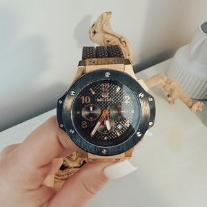 Men’s Brown & Rose Gold Watch